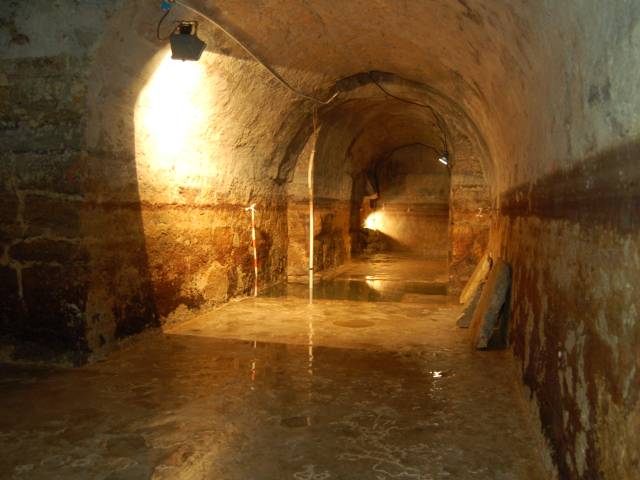 Roman galleries, detail of a tunnel