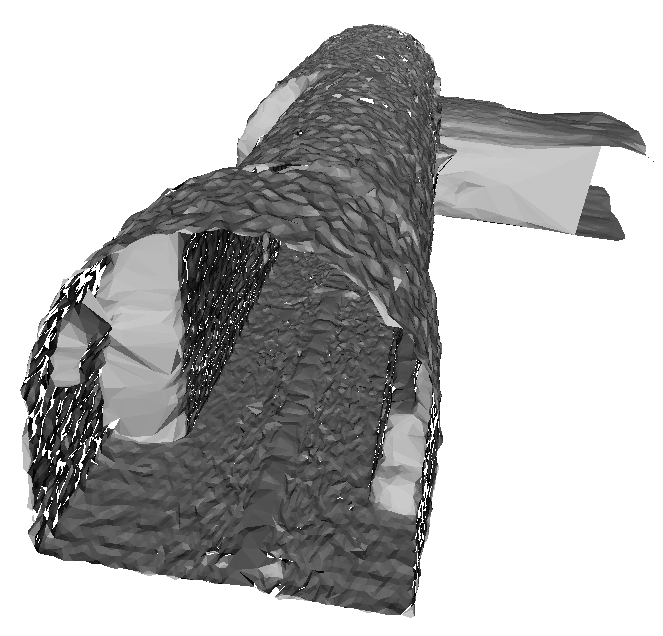 entry tunnel to the Roman Galleries in Lisbon