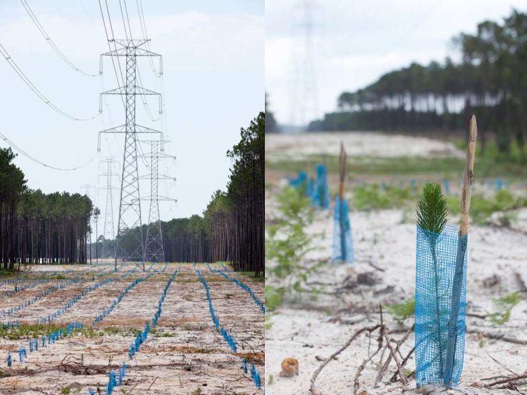 Vegetation compatible with over-head line right of way. Photo by REN