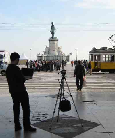 No Terreiro do Pa&ccedil;o em Lisboa